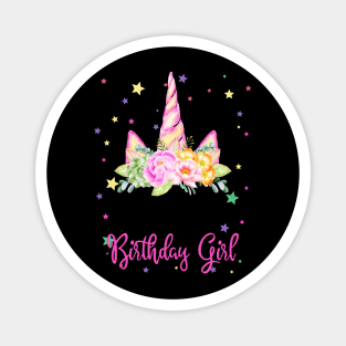 Birthday Girl! Unicorn Lashes design Gift Magnet
